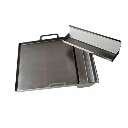 RCS Dual Plate Stainless Steel Griddle-by Le Griddle for Cutlass Pro RON Gas Grills RSSG4